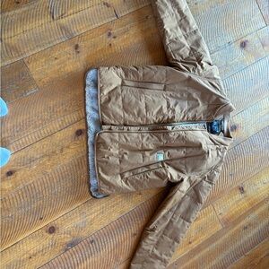 Carhartt Tan Quilted Jacket with Fleece Lining